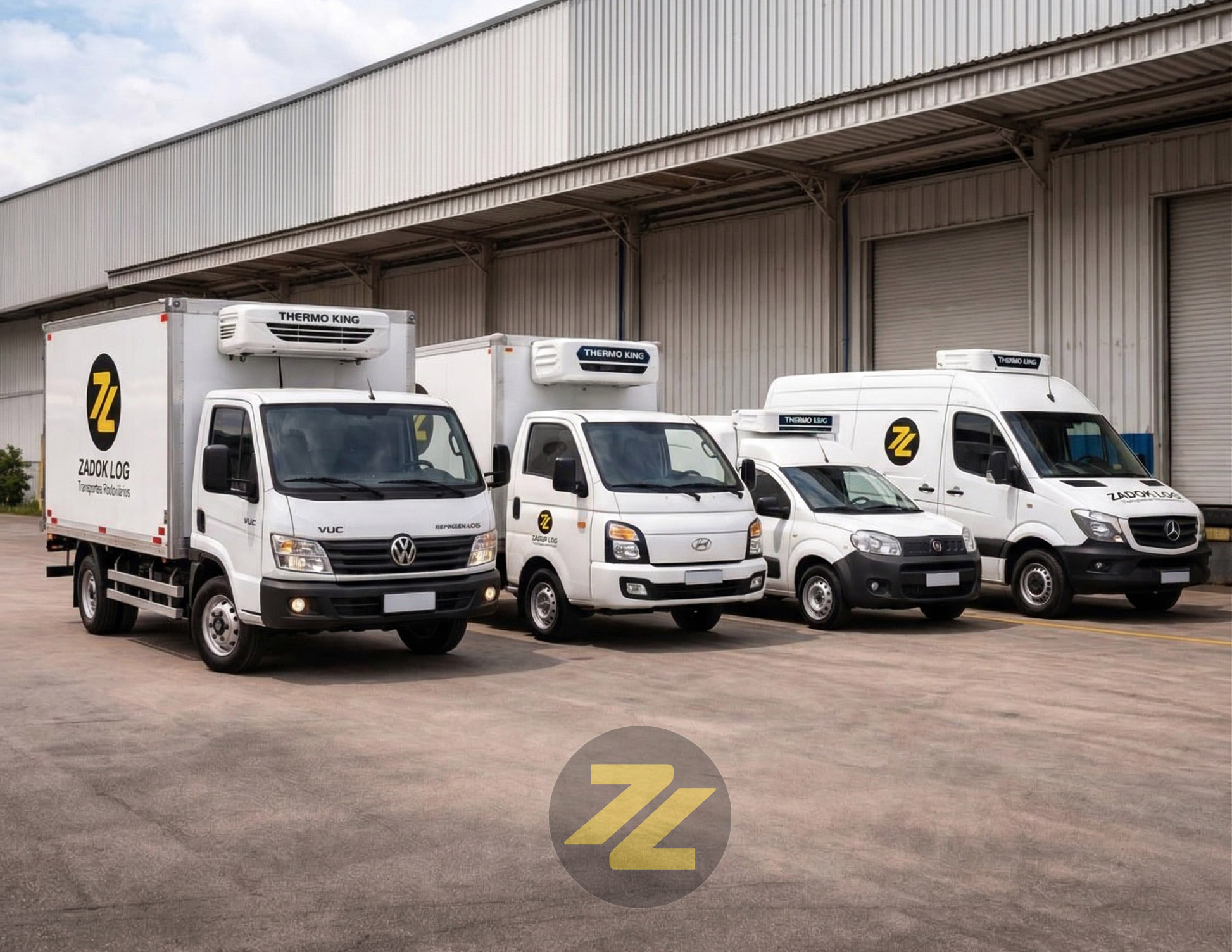 Frota de veículos refrigerados ZADOK LOG